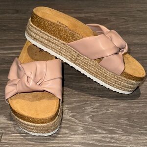 ASOS Women's Pink Slide Sandals